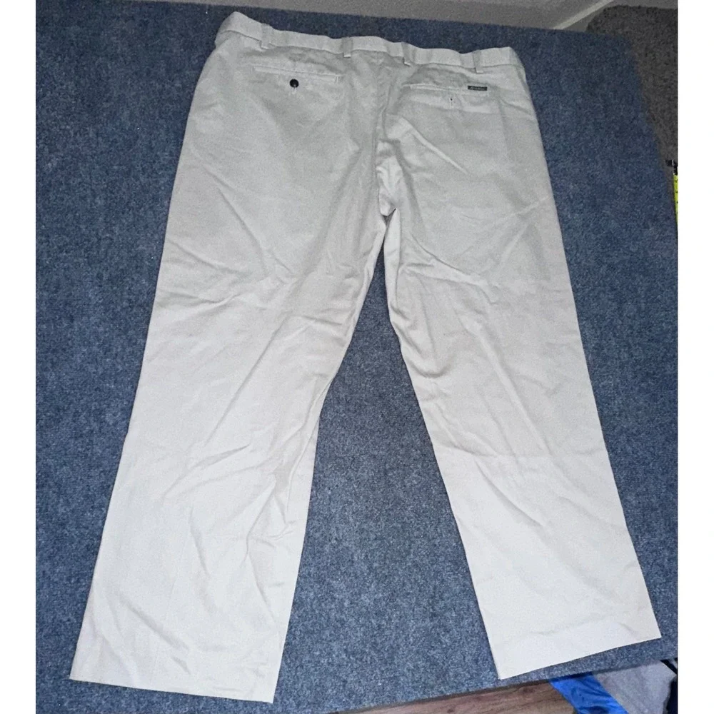 Eddie Bauer‎ Mens Khaki Chino Pants Straight Leg Tan Cotton Trousers 29 Inseam